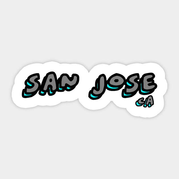 San Jose Sticker by eddien